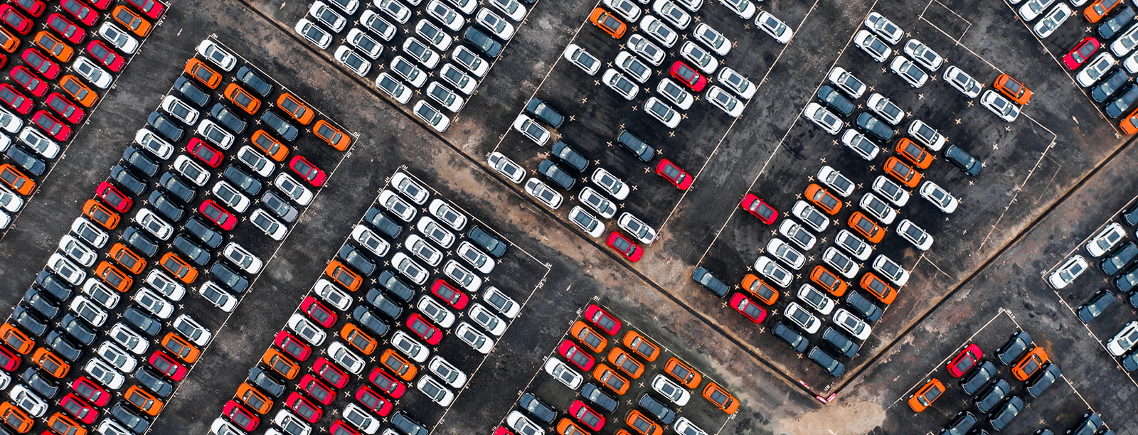 Cars in parking lot